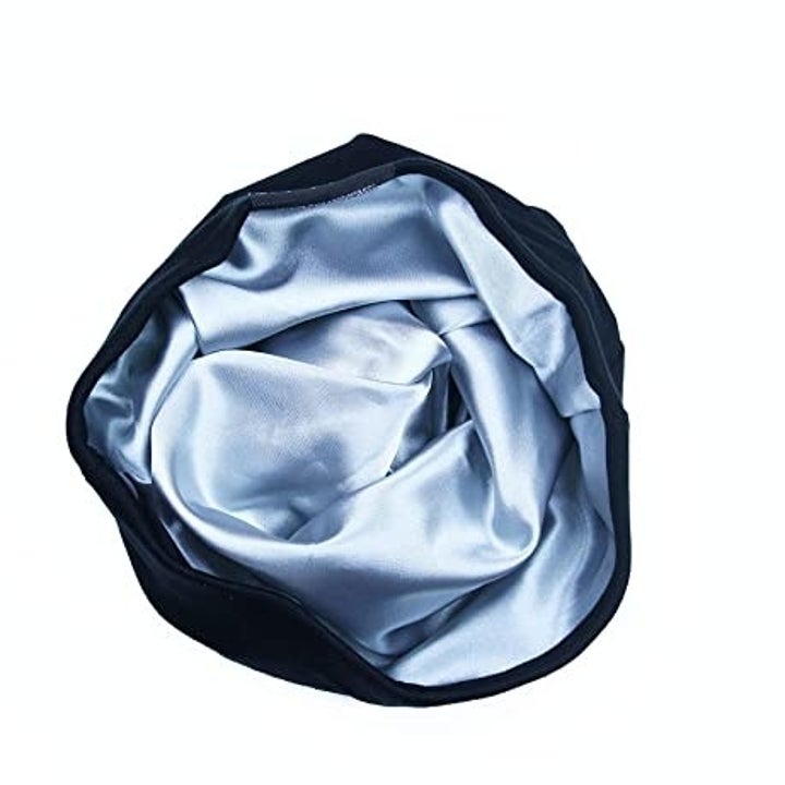 the silk lining inside the cap