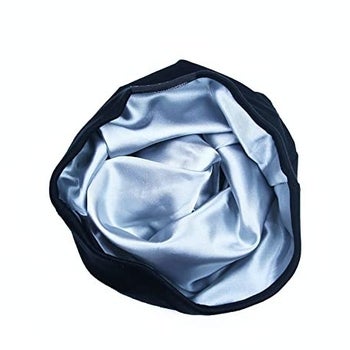 the silk lining inside the cap
