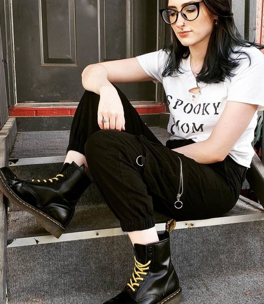 leather lace up ankle-length combat boots 