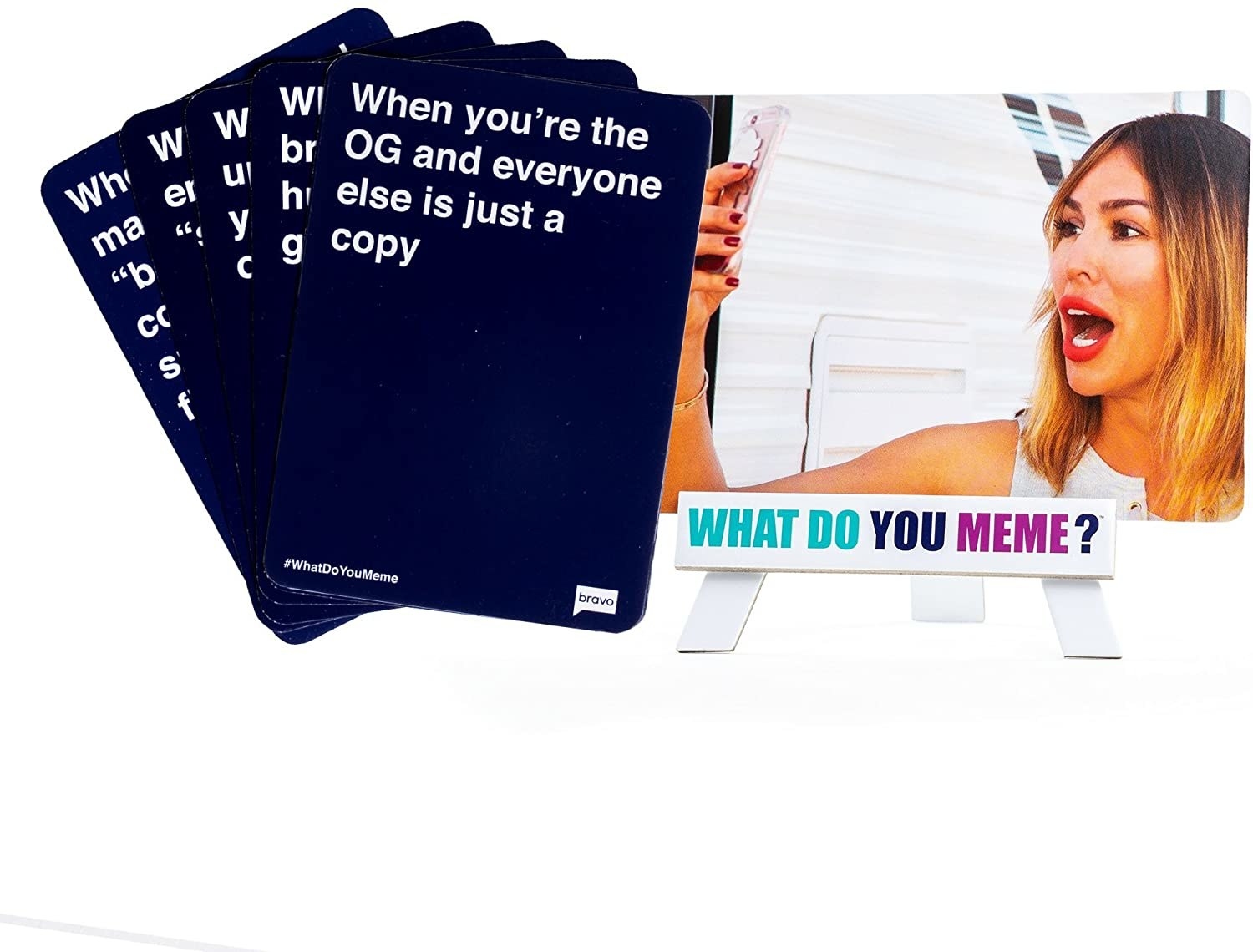 a card that says &quot;when you&#x27;re the OG and everyone else is just a copy&quot; next to an image of Kelly Dodd