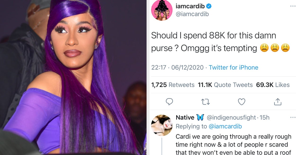 Cardi B Sparks Backlash With Tweet About 88000 Purse 