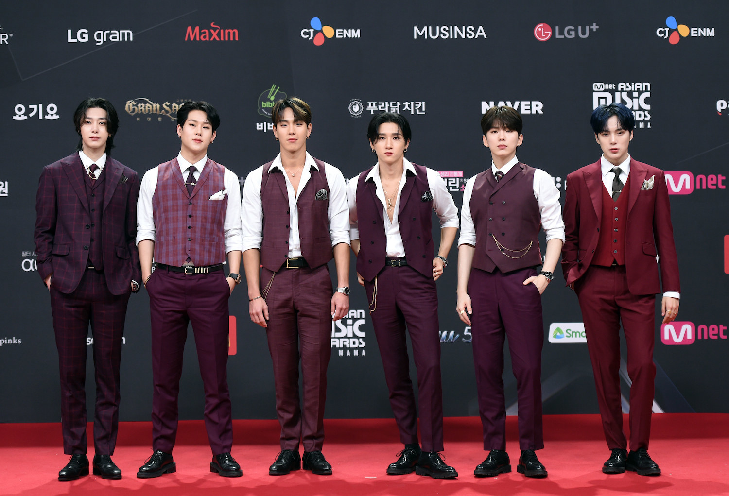 MONSTA X attends the 2020 Mnet Asian Music Awards