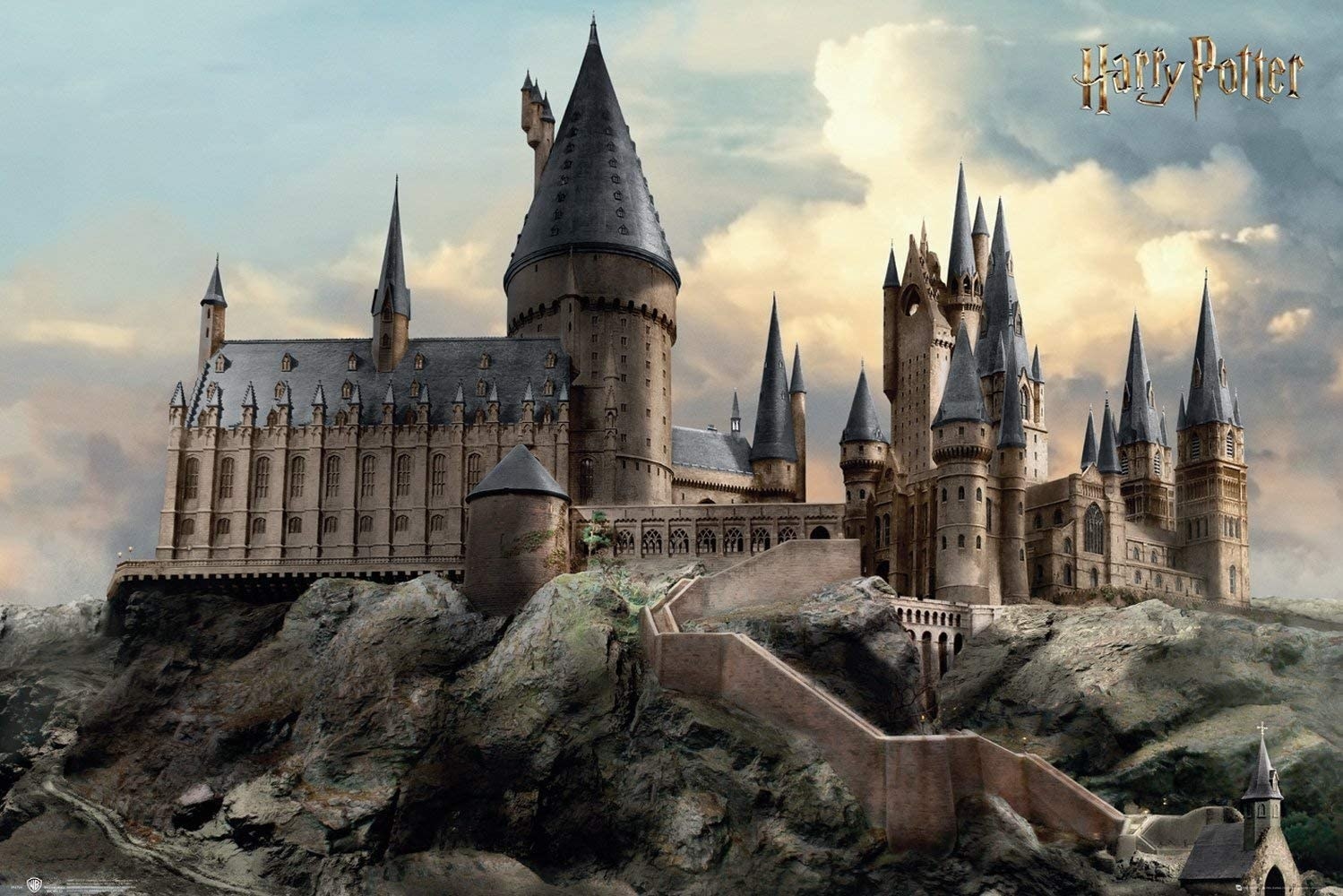 Hogwarts standing tall and strong on the hill