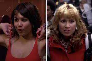 mullet season 5 look alongside blonde bangs season 7 look