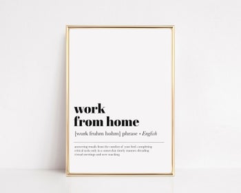 A minimalist print that says 