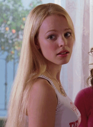 Regina George makes an awkward face during a scene in &quot;Mean Girls.&quot; 