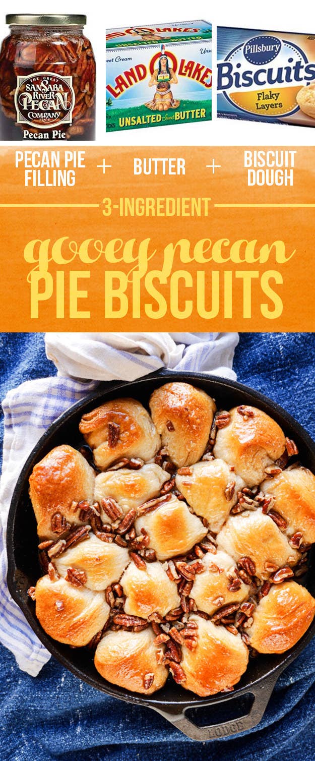 Gooey pecan pie biscuits