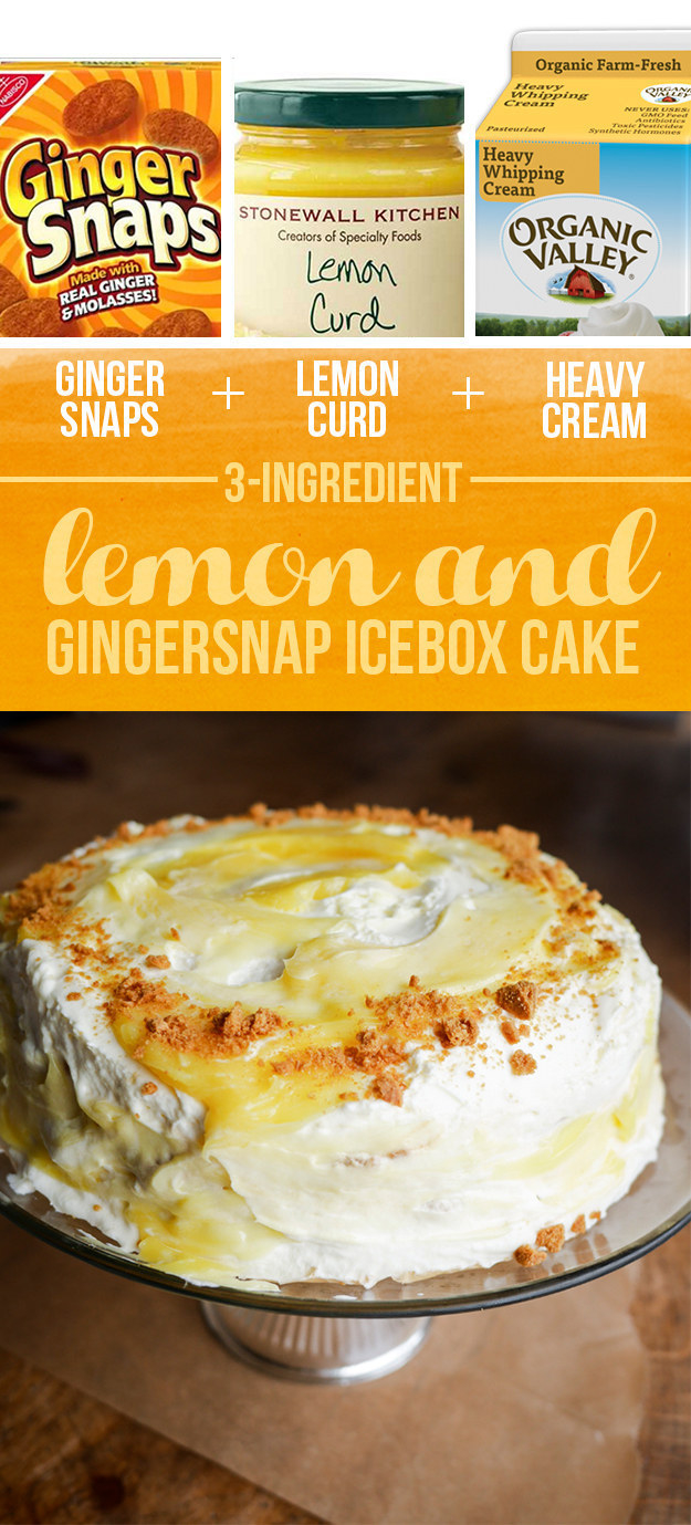 Lemon ang gingersnap cake
