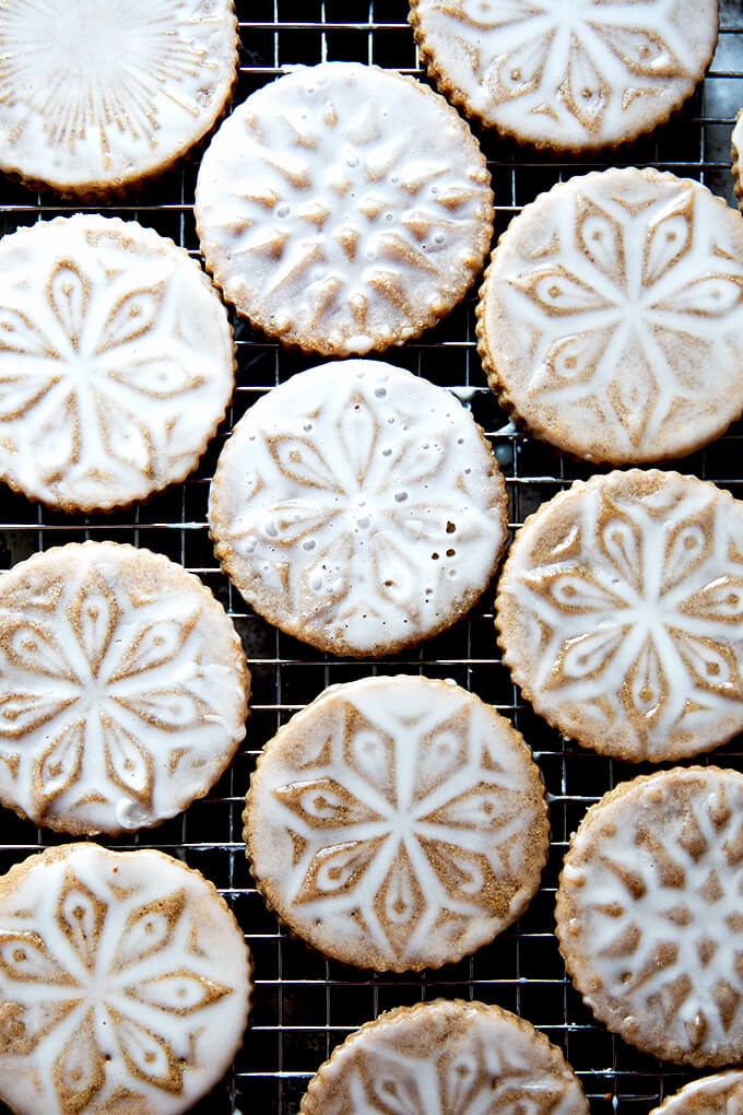 Stamped Christmas cookies