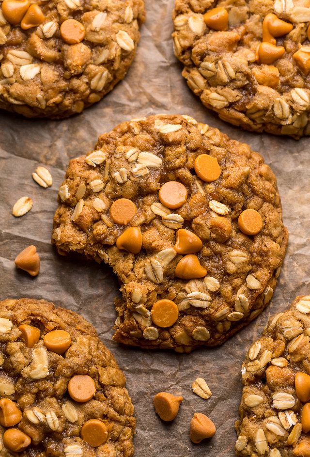 Chewy butterscotch oatmeal cookies