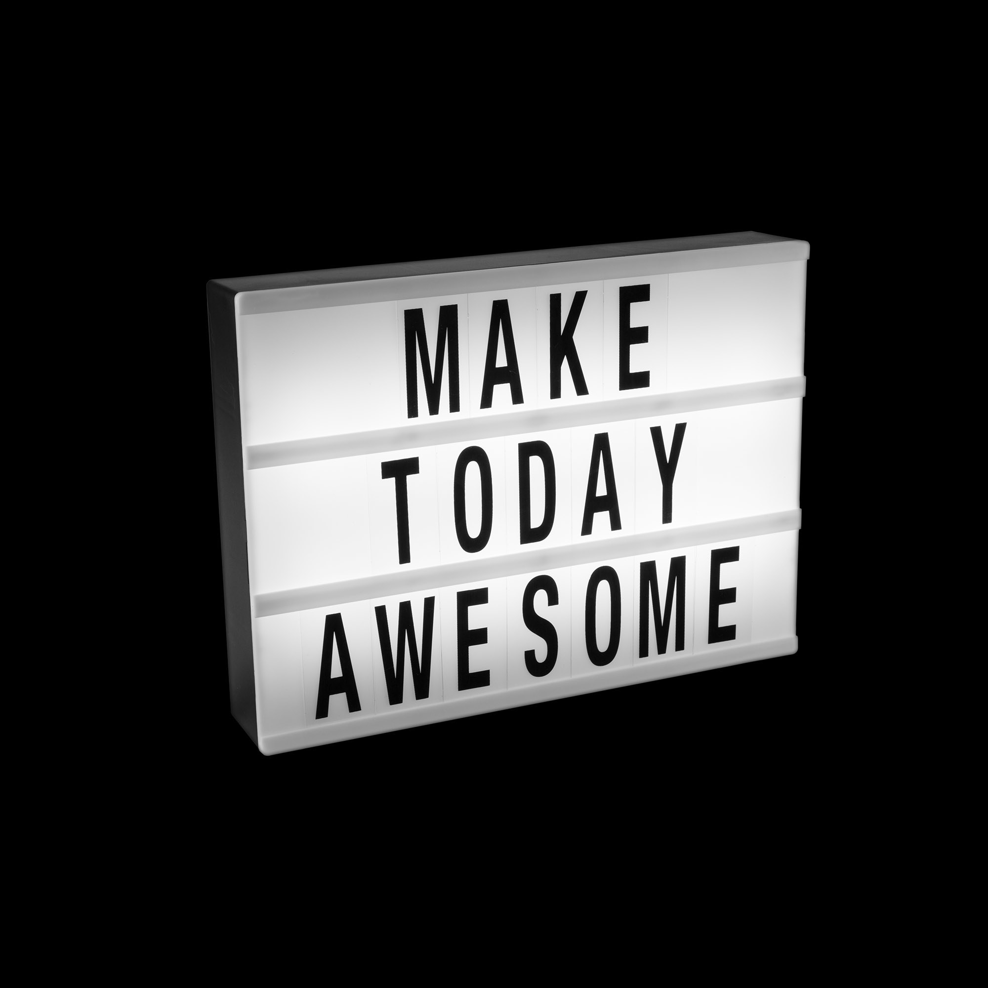 An image of light box with &quot;Make Today Awesome&quot; written