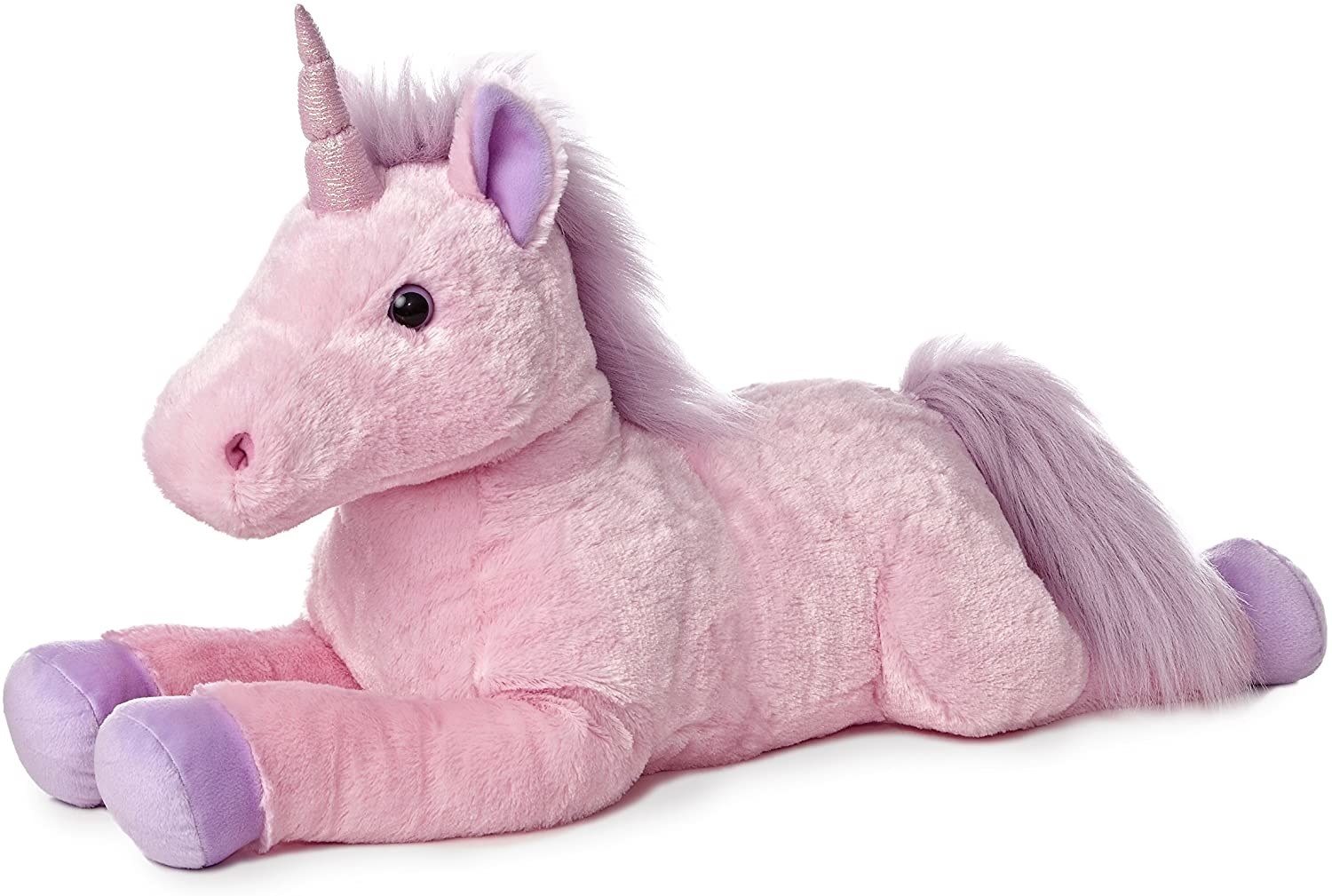 A large stuffed unicorn  toy