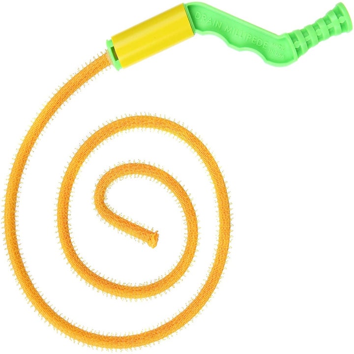 The yellow and green drain snake
