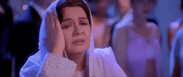 Farida jalal is about to faint