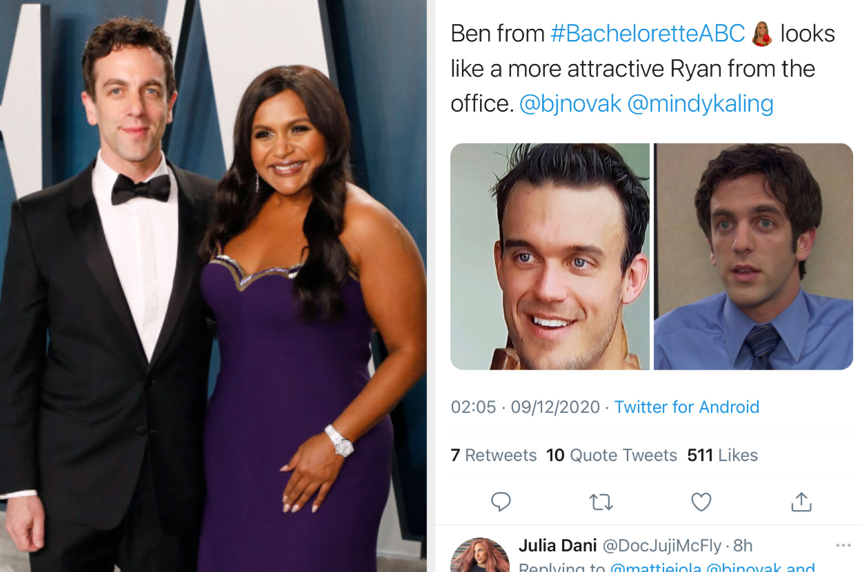 Mindy Kaling Responds To Tweet About BJ Novak