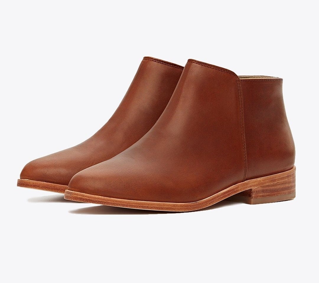 brown ankle boots