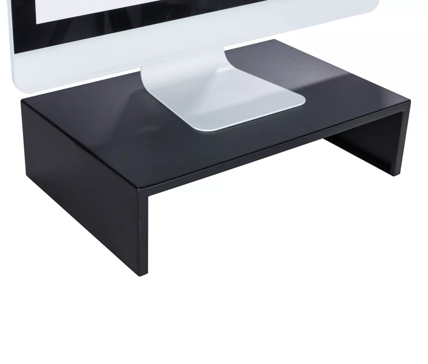 Black monitor stand