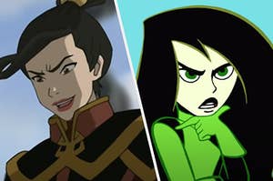 Azula from "Avatar" and Shego from "Kim Possible"