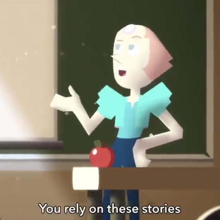 Pearl saying "You rely on these stories to know your own history"