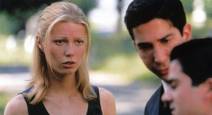 THE PALLBEARER, from left: Gwyneth Paltrow, David Schwimmer, 1996