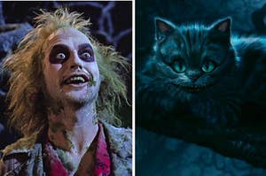 The cheshire cat and beetlejuice