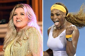 Kelly Clarkson and Serena Williams