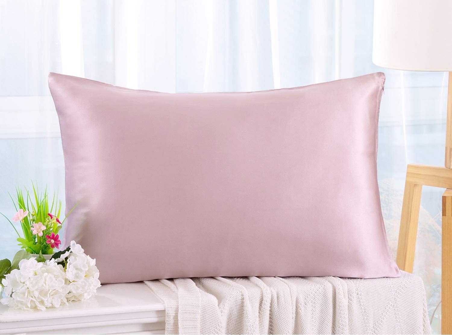 Zimasilk silk pillowcase in the shade light plum