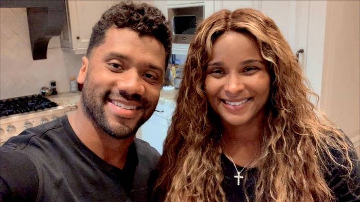 Russell Wilson and Ciara take a selfie