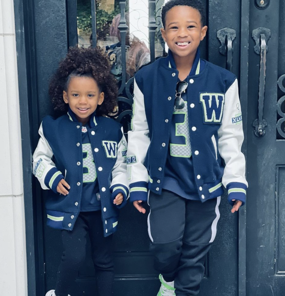 Ciara shares adorable snap of her three kids in football pajamas as they  cheer on Russell Wilson