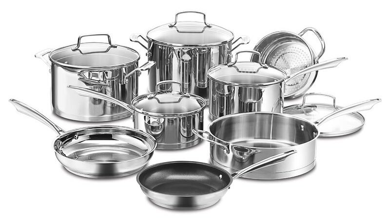 Cuisinart Professional 13 Piece Stainless Steel Cookware Set