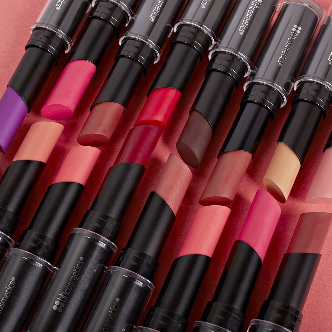The lipsticks in several shades