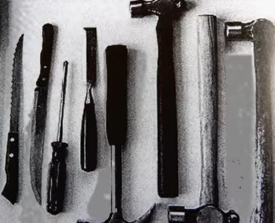 Murder weapons used by the Ripper.