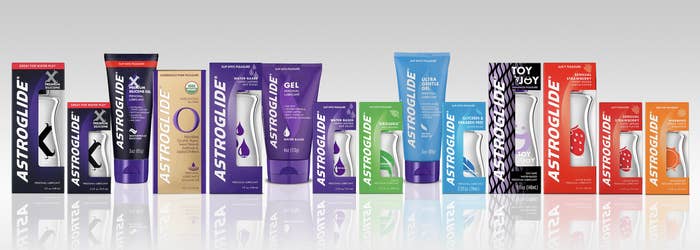 the collection of AstrGlide&#x27;s lubricants