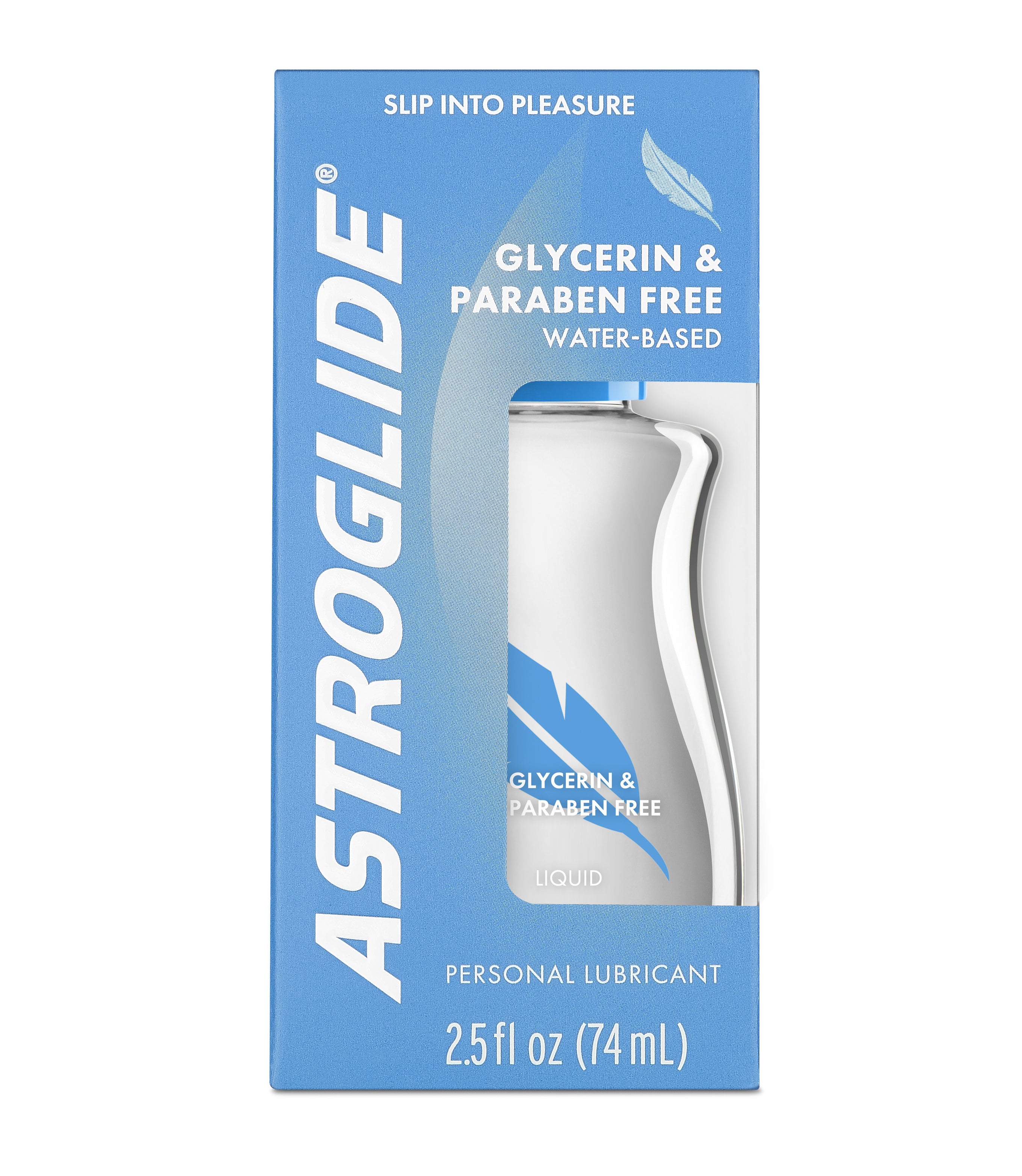 the glycerin and paraben free lubricant in its boxed packaging
