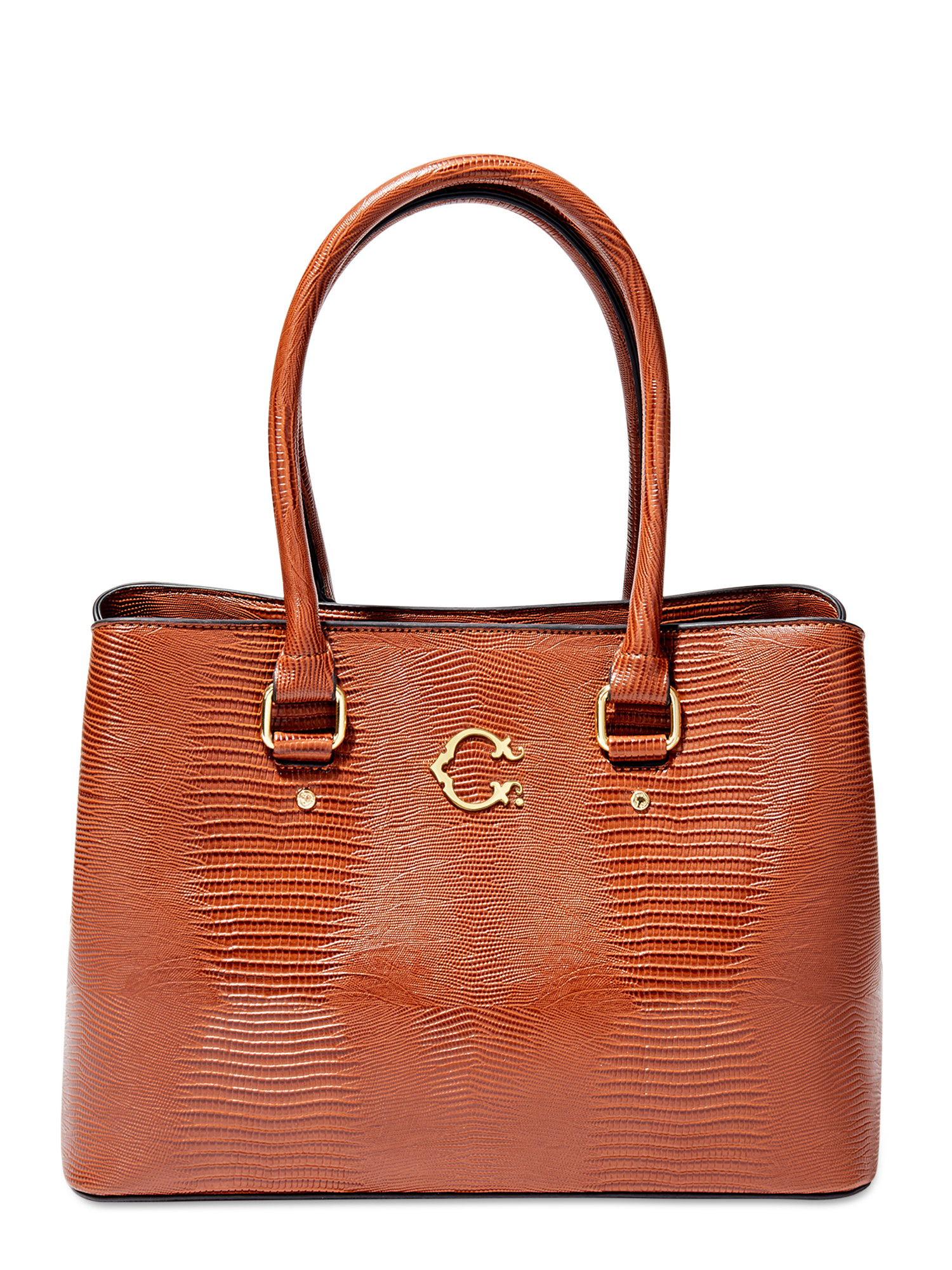 The brown leather bag