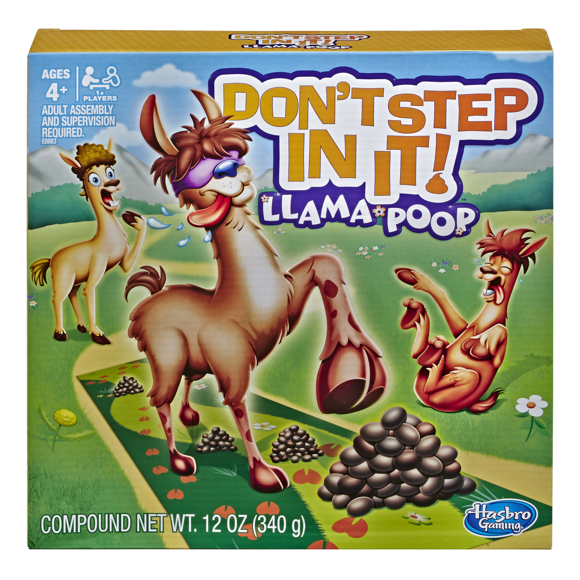 The cover of the game with illustrated llamas