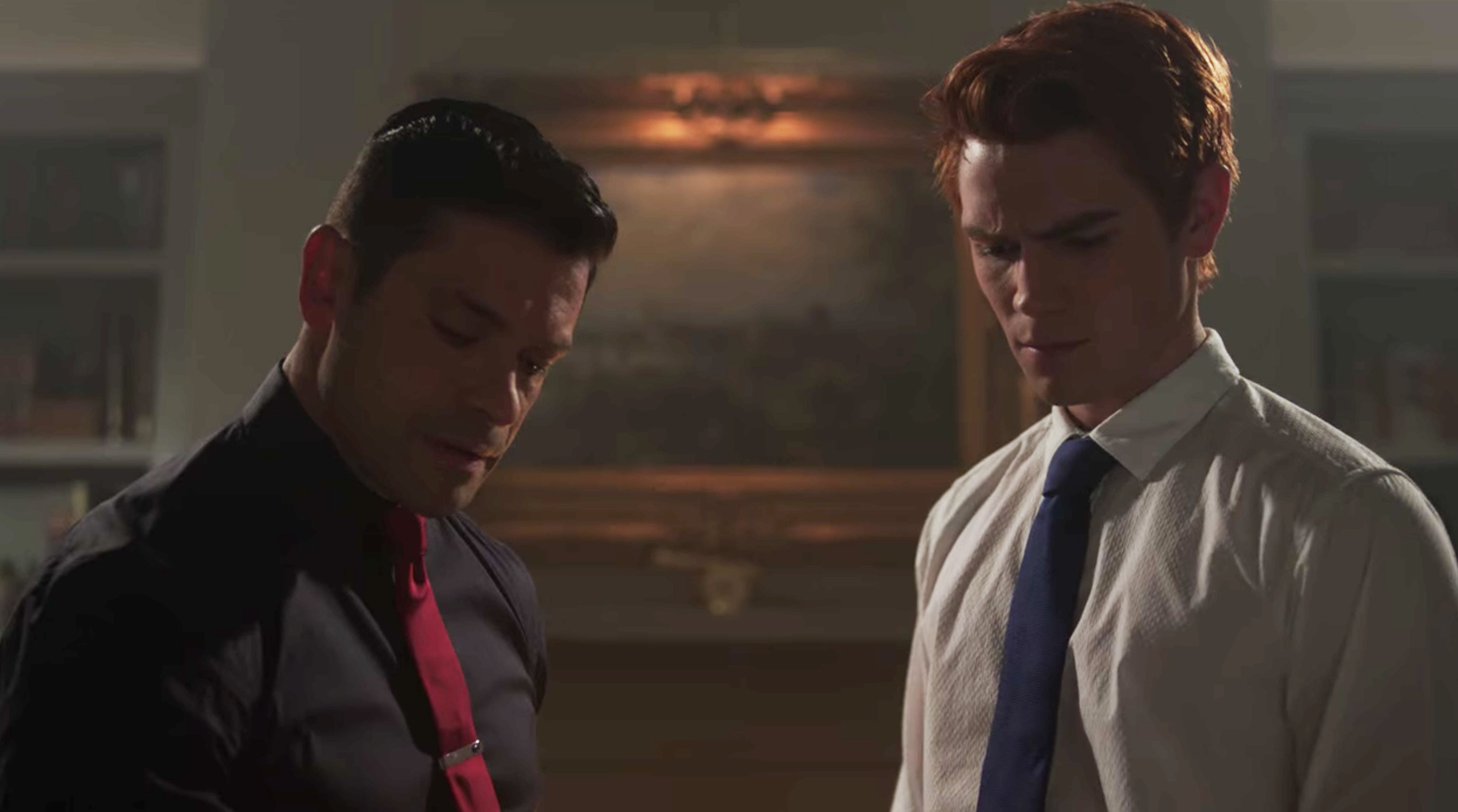 Archie and Hiram in Hiram&#x27;s study