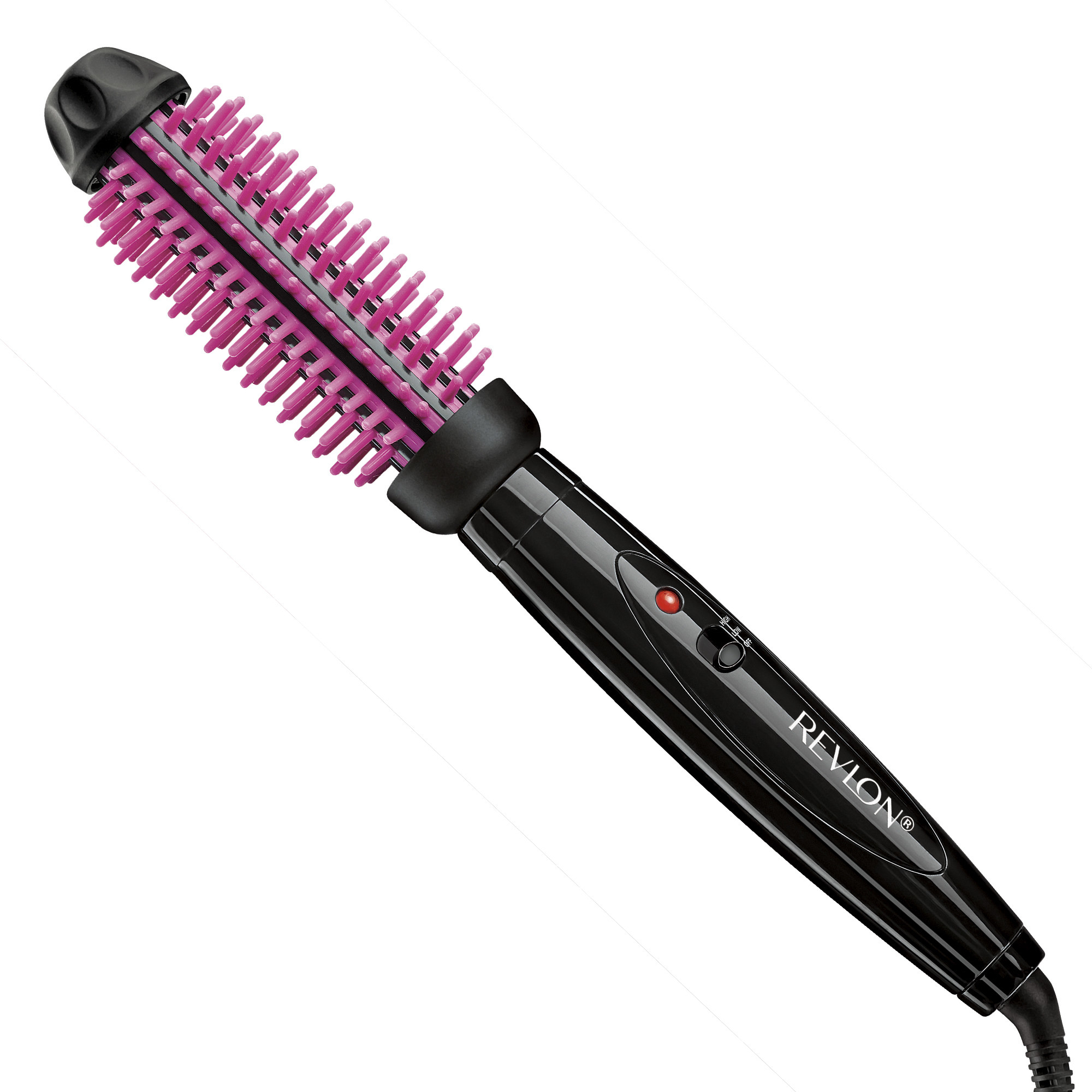 A heated curling brush