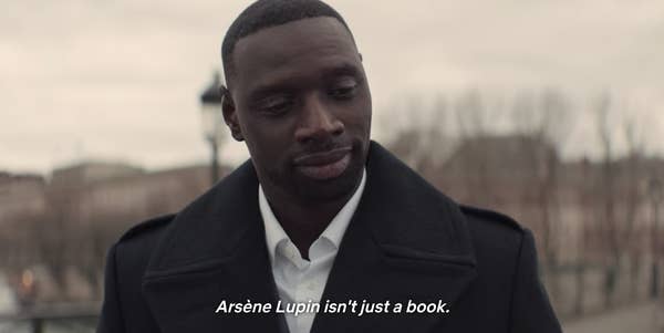 Assane saying Arsène Lupin isn't just a book