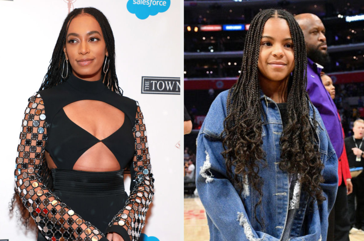 Solange Knowles and Blue Ivy Carter are practically twinning at separate events with similar long braids