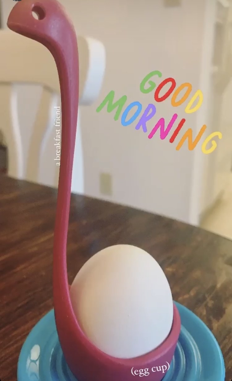 my dinosaur-shaped egg cup