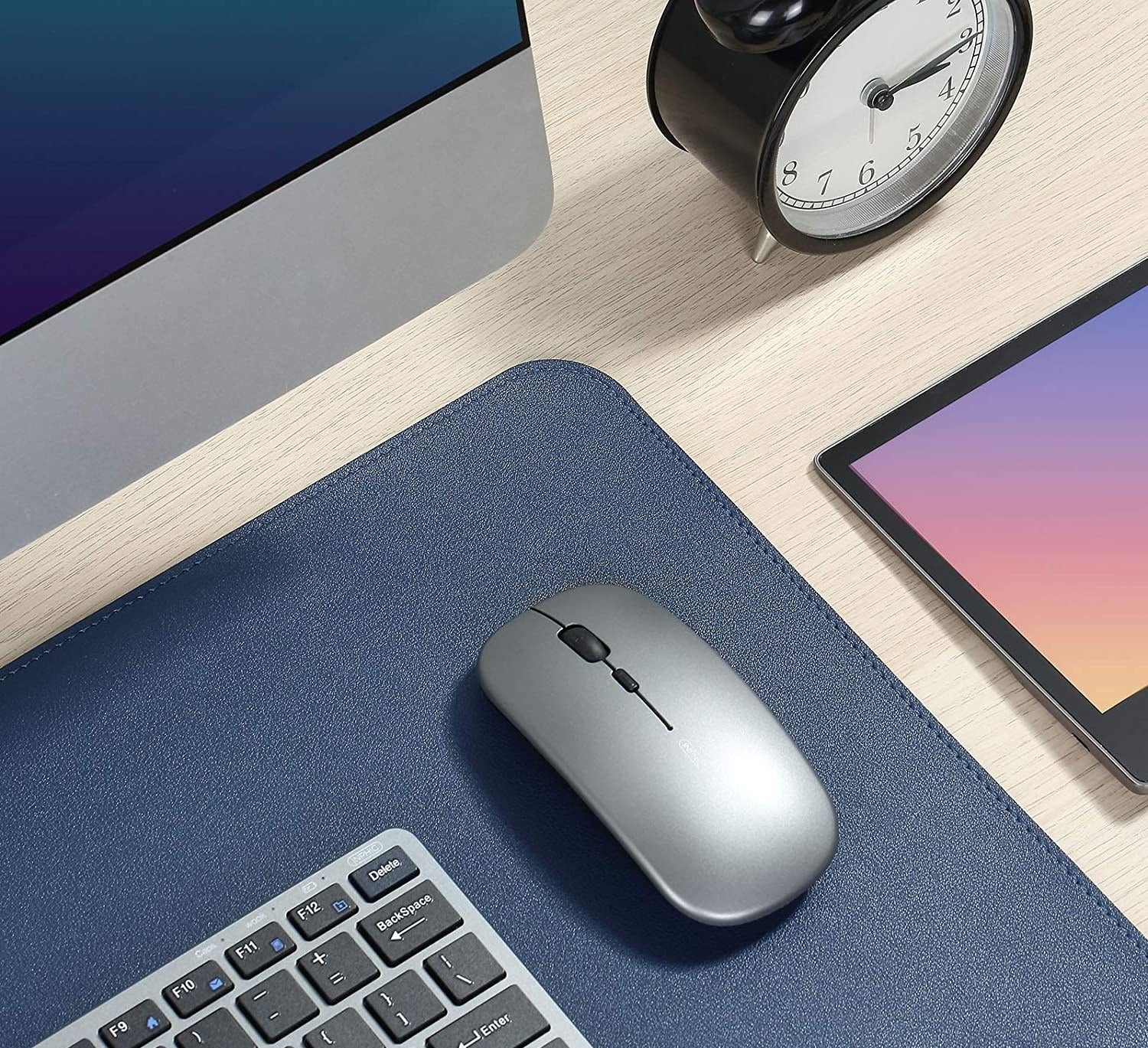 mouse and keyboard on mousepad