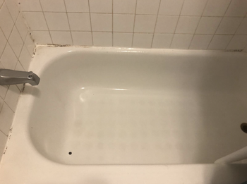 the same tub now looking clean