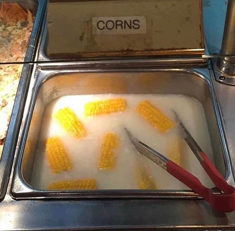 buffet item reading corns