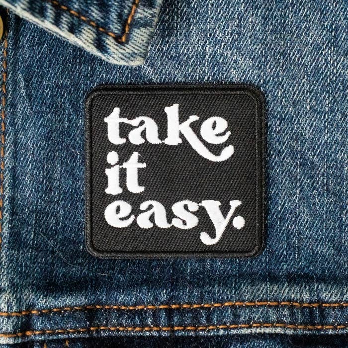 The patch on a jean jacket