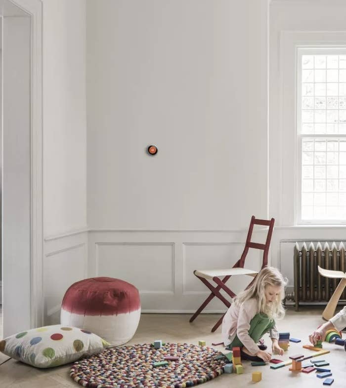 The thermometer on the wall