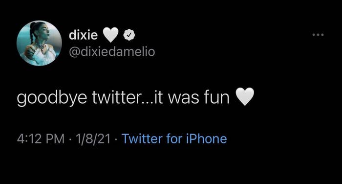 Dixie's final tweet