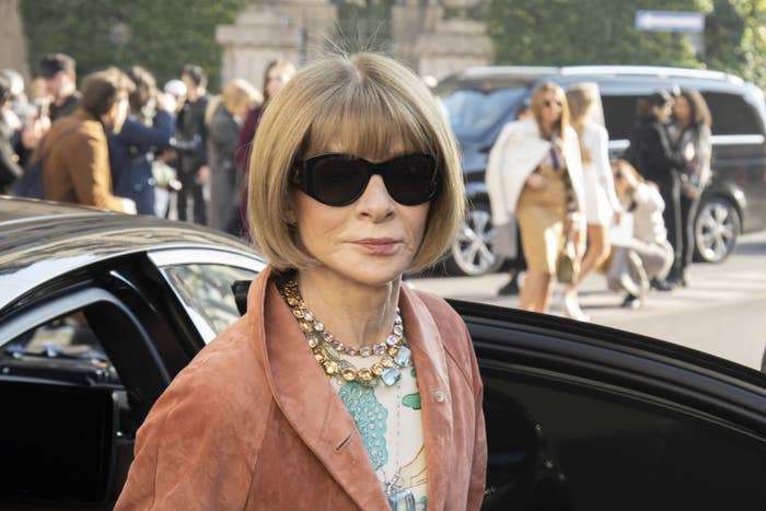 Anna Wintour at Milan Fashion Week