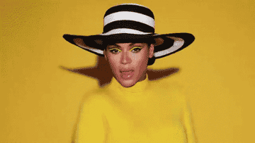 Beyonce dancing as the background changes color in the &quot;Countdown&quot; music video