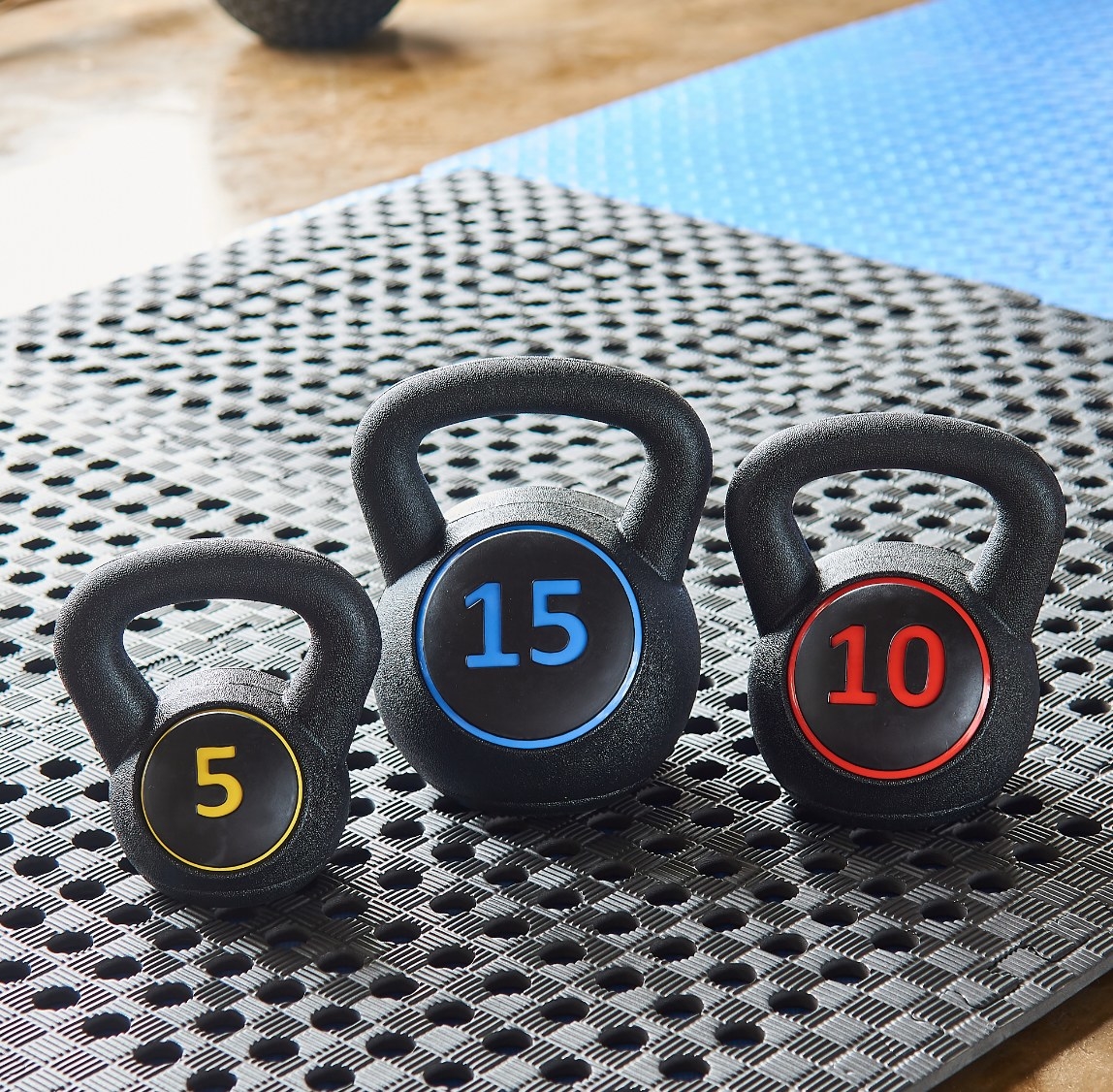The three piece dumbbell set